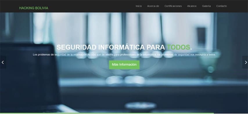 Web Oficial Hacking Bolivia